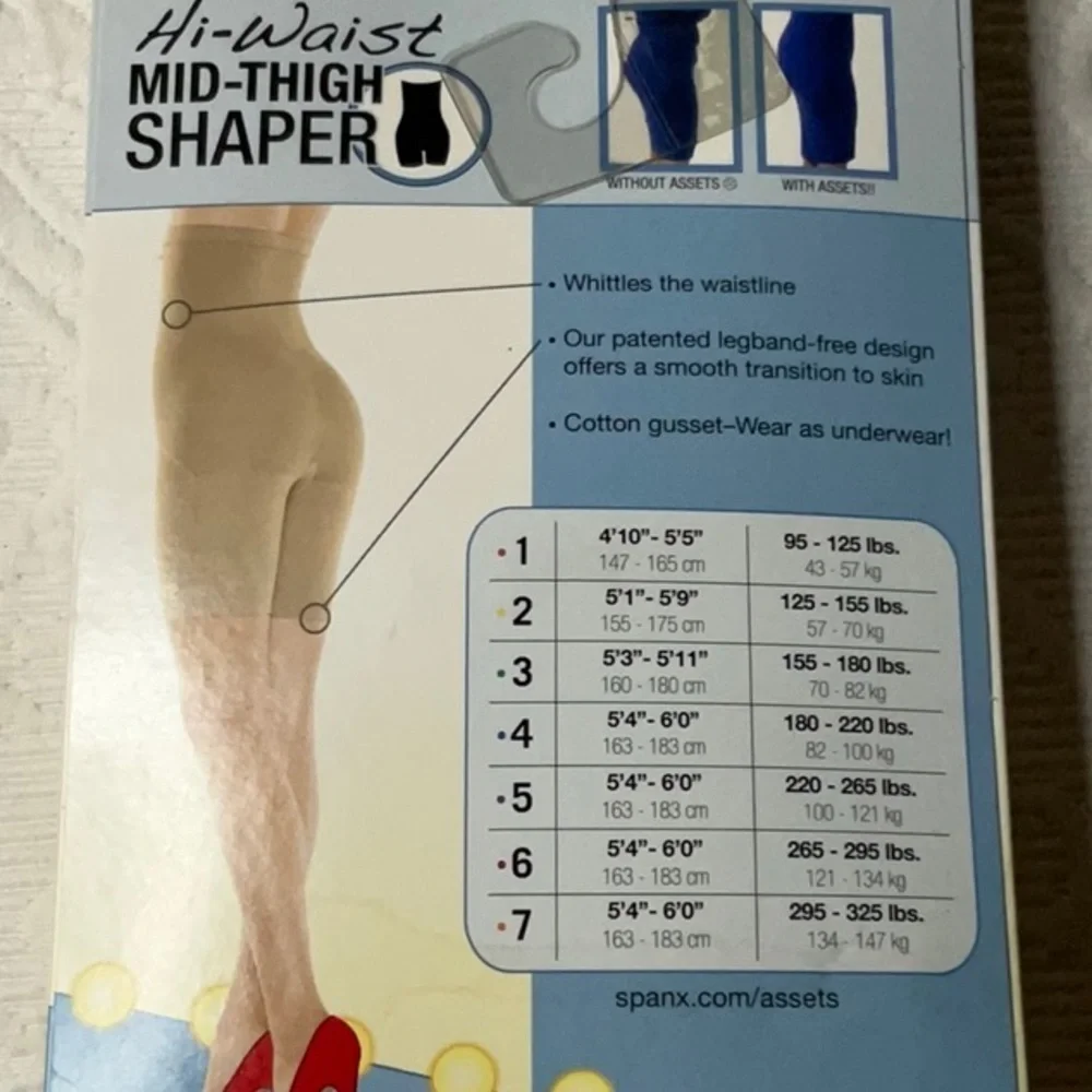 SPANX Assets High-Waist Mid Thigh Shaper in Nude. NWT. Size 2